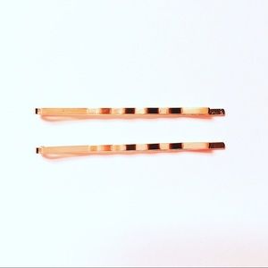 Gold Hair Clip, Large gold straight Bobby pin